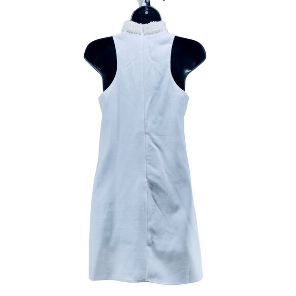 LULUS Women's Dress White Sleeveless Pearl Embellished Neckline Stretch Size XS - Picture 7 of 16